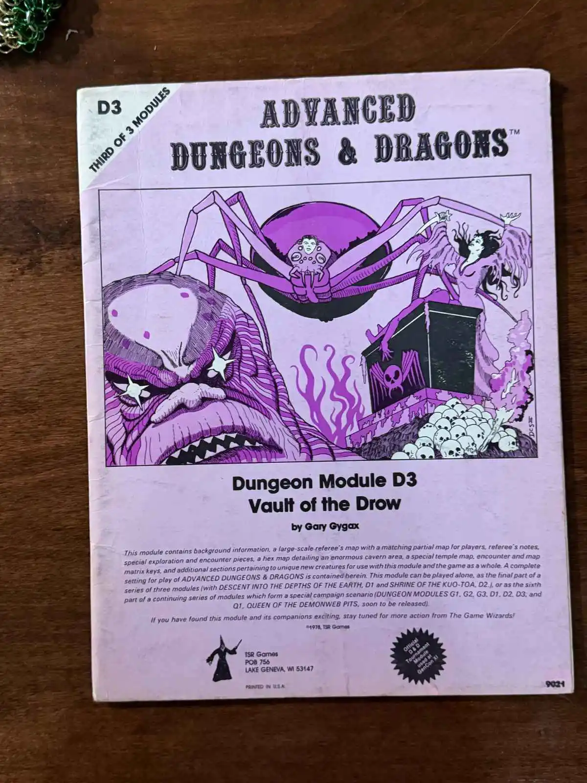 #28 AD&D D3 Vault of the Drow - Mono | 2nd