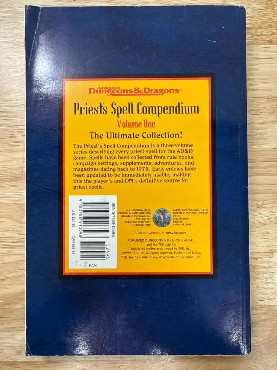 Priest’s Spell Compendium Volume One