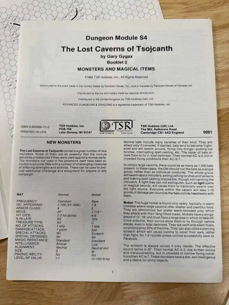 The Lost Caverns of Tsojcanth S4