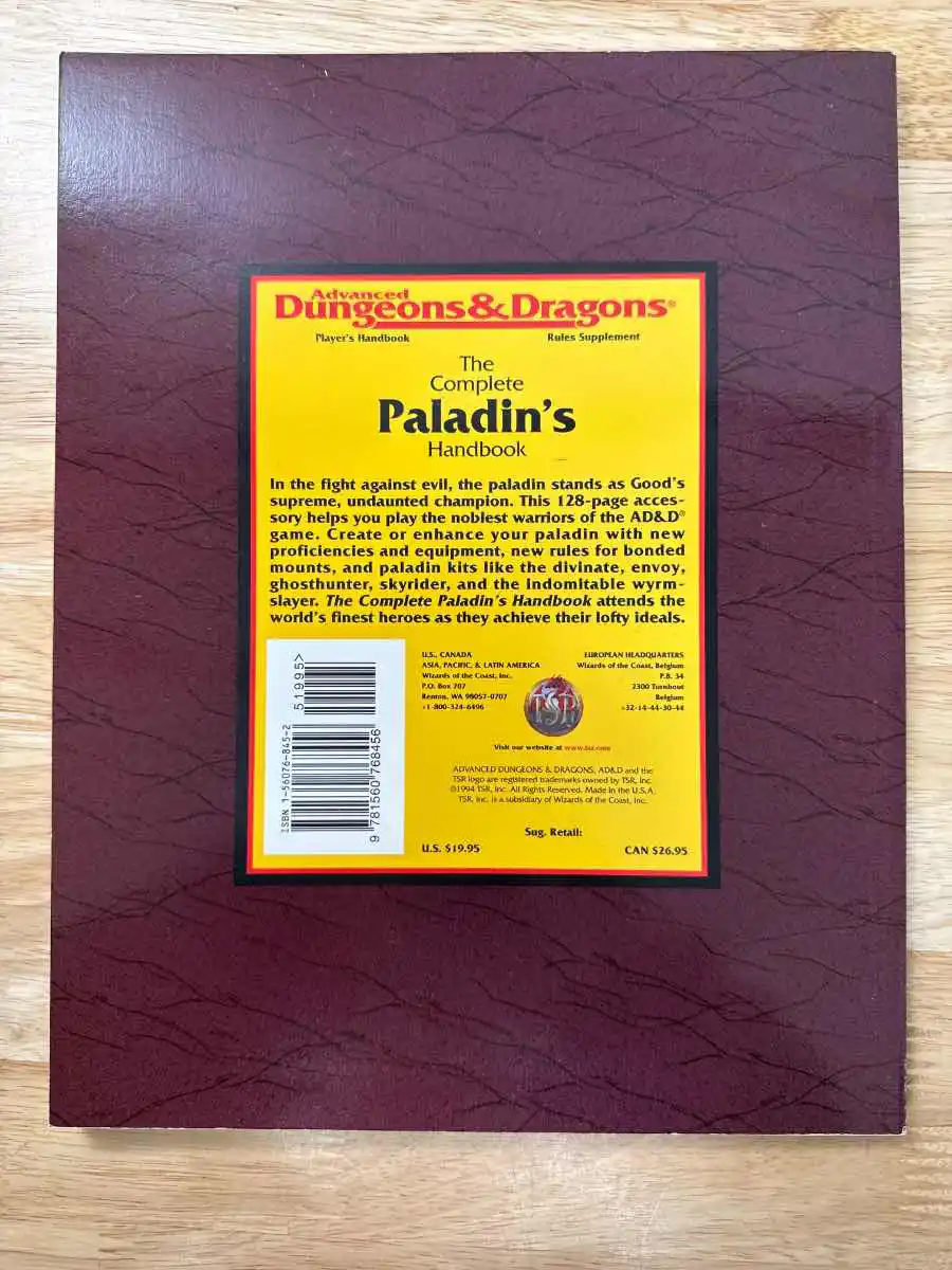 The Complete Paladin’s Handbook