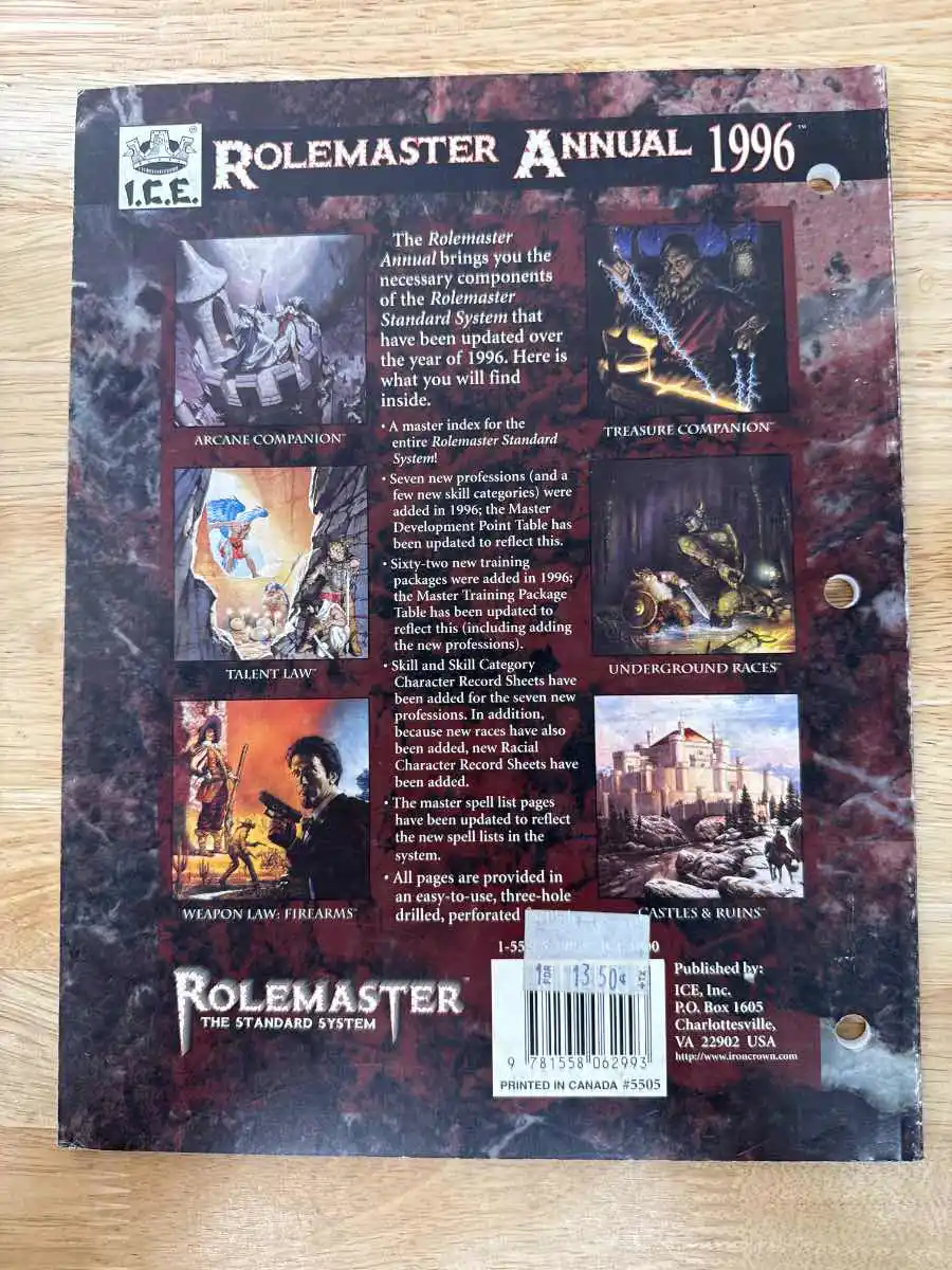 Rolemaster Annual 1996