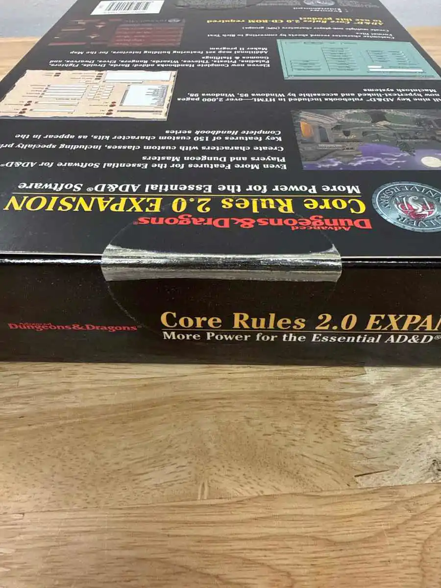 Advanced Dungeons and Dragons Core Rules 2.0 Expansion CD-ROM