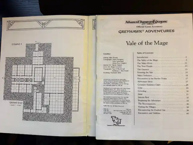 Vale of the Mage TSR9270