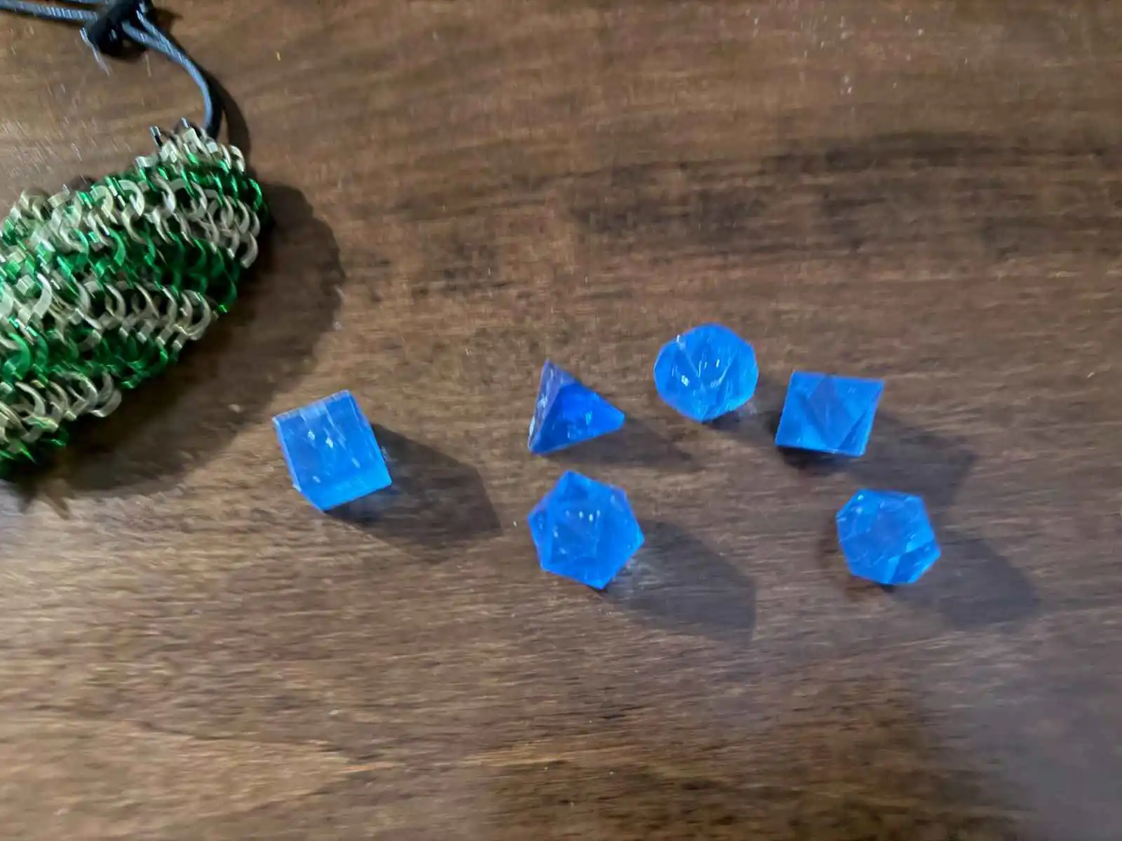 #15 Dice: Gamescience dice Set -sapphire blue gem