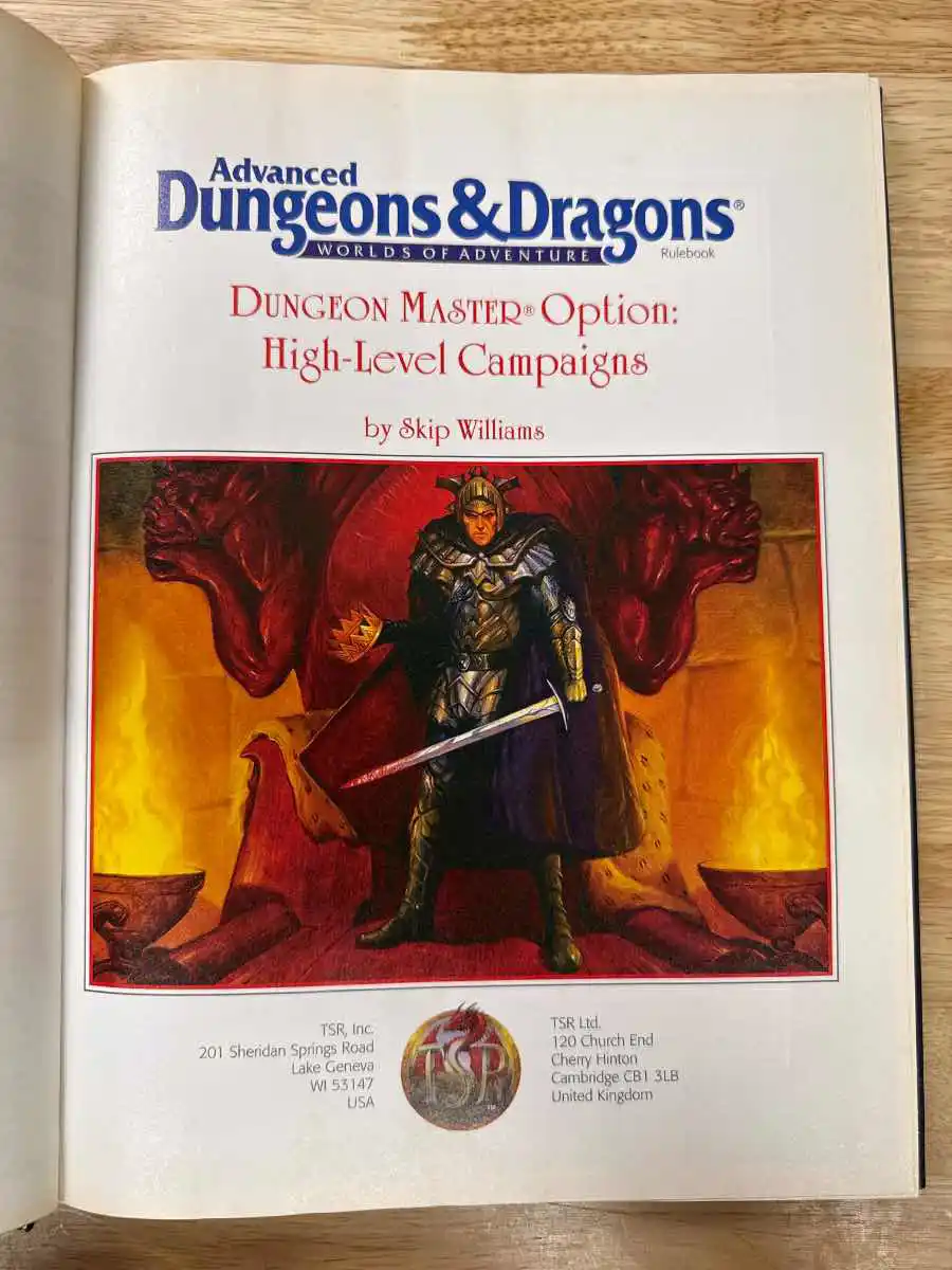 DUNGEON MASTER Option: High-Level Campaigns (hardcover)