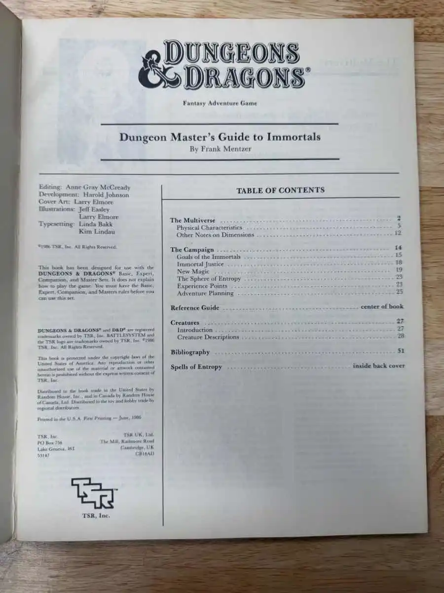 D&D Immortals Set