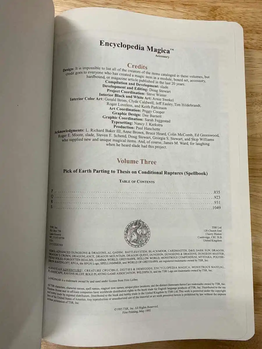 Encyclopedia Magica Volume 3