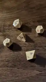 #14 Dice: Gamescience Opaque Olive Brown