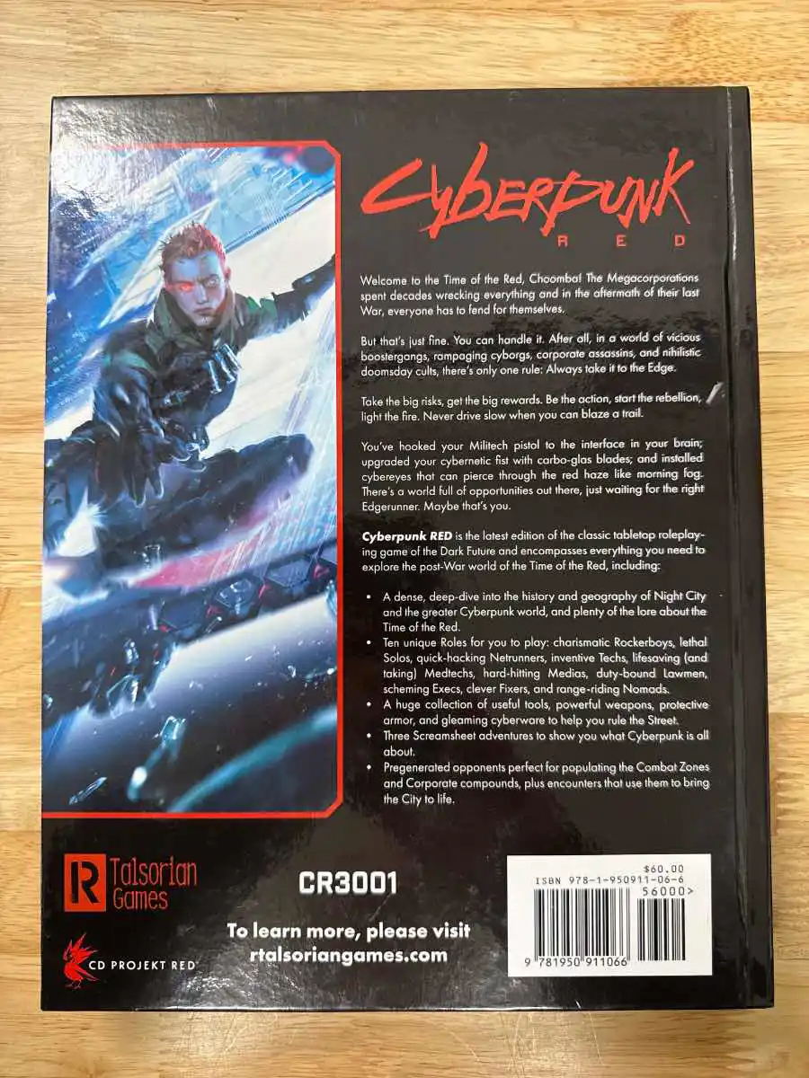 R Talsorian Games Cyberpunk Red (Book)