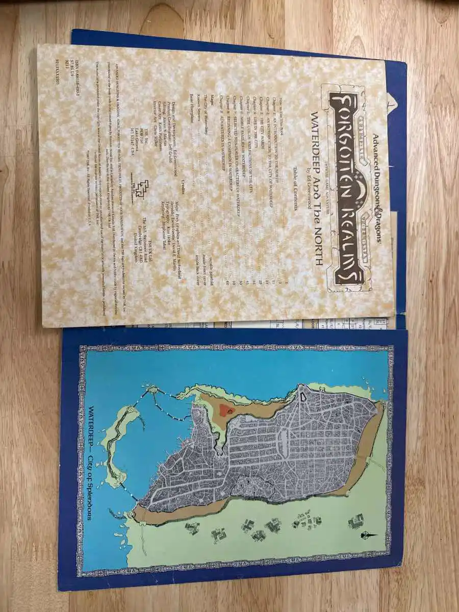 AD&D 2E Forgotten Realms Waterdeep and the North