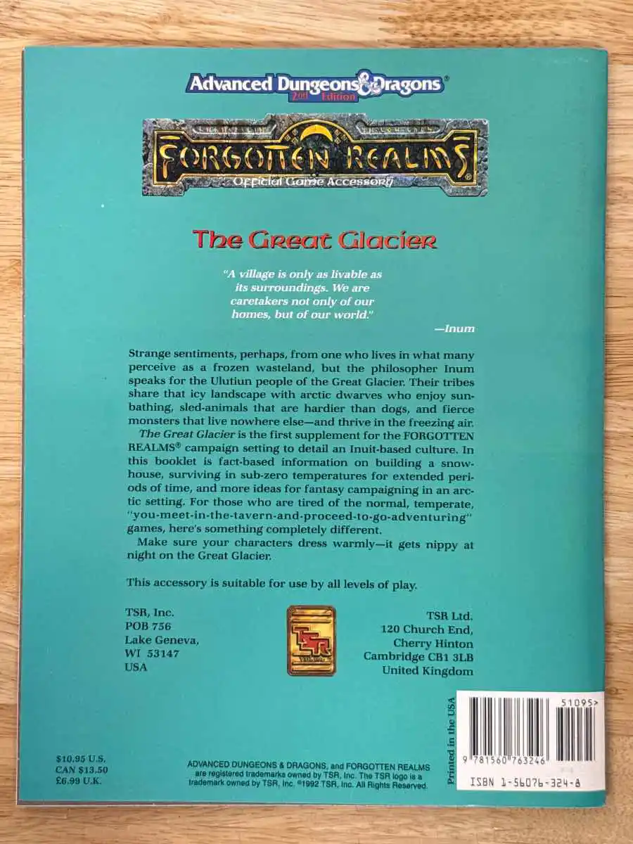 The Great Glacier (Advanced Dungeons & Dragons/Forgotten Realms Module FR14)