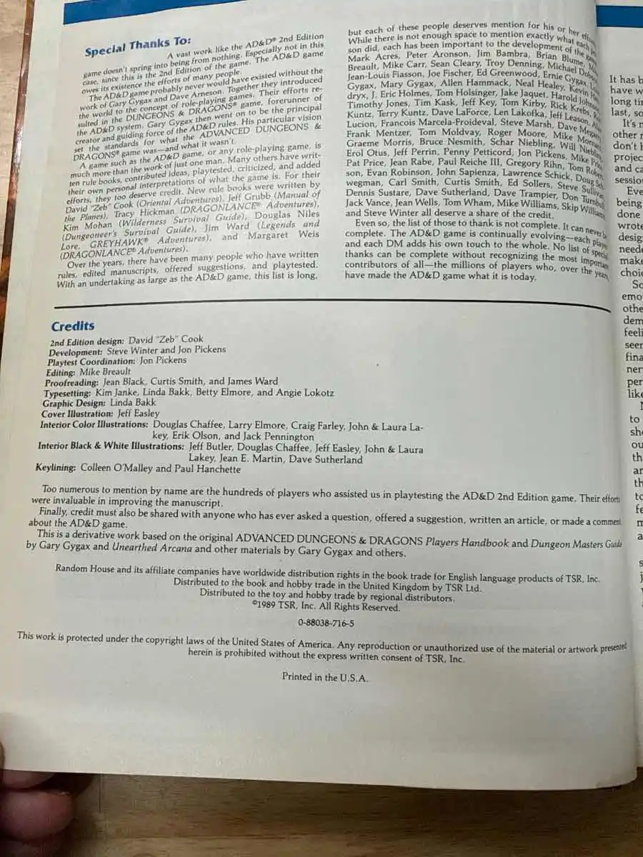 Player’s Handbook