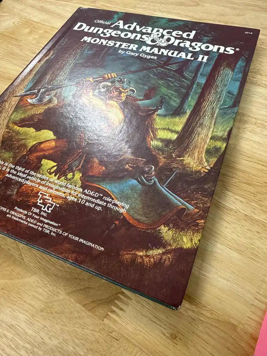 Monster Manual II First Printing