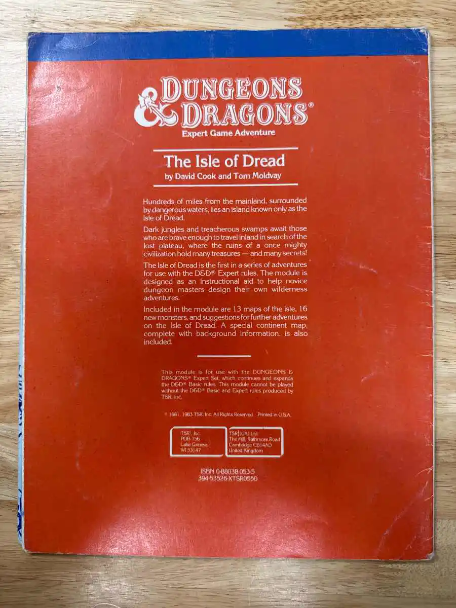 The Isle of Dread X1