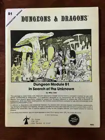 #24 AD&D B1 In Search of the Unknown - Mono