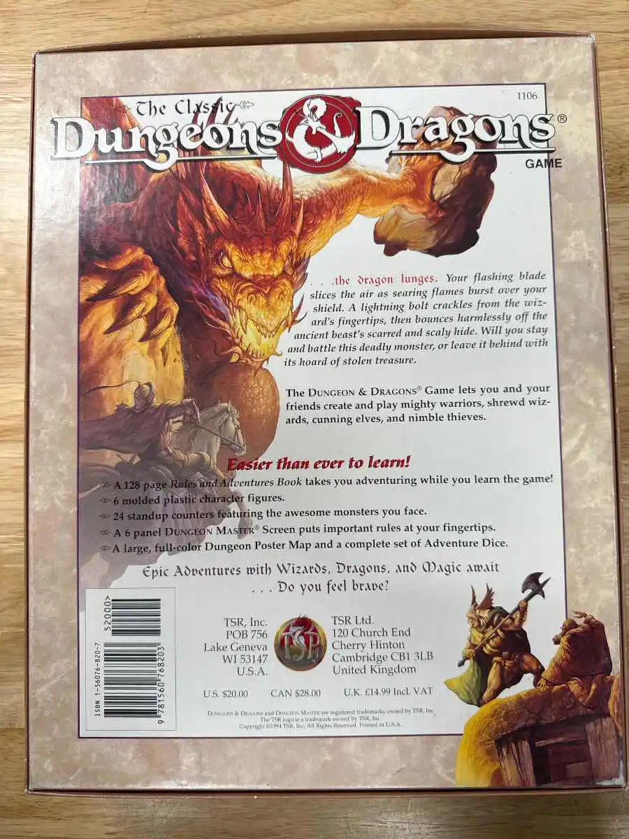 Classic Dungeons and Dragons Game