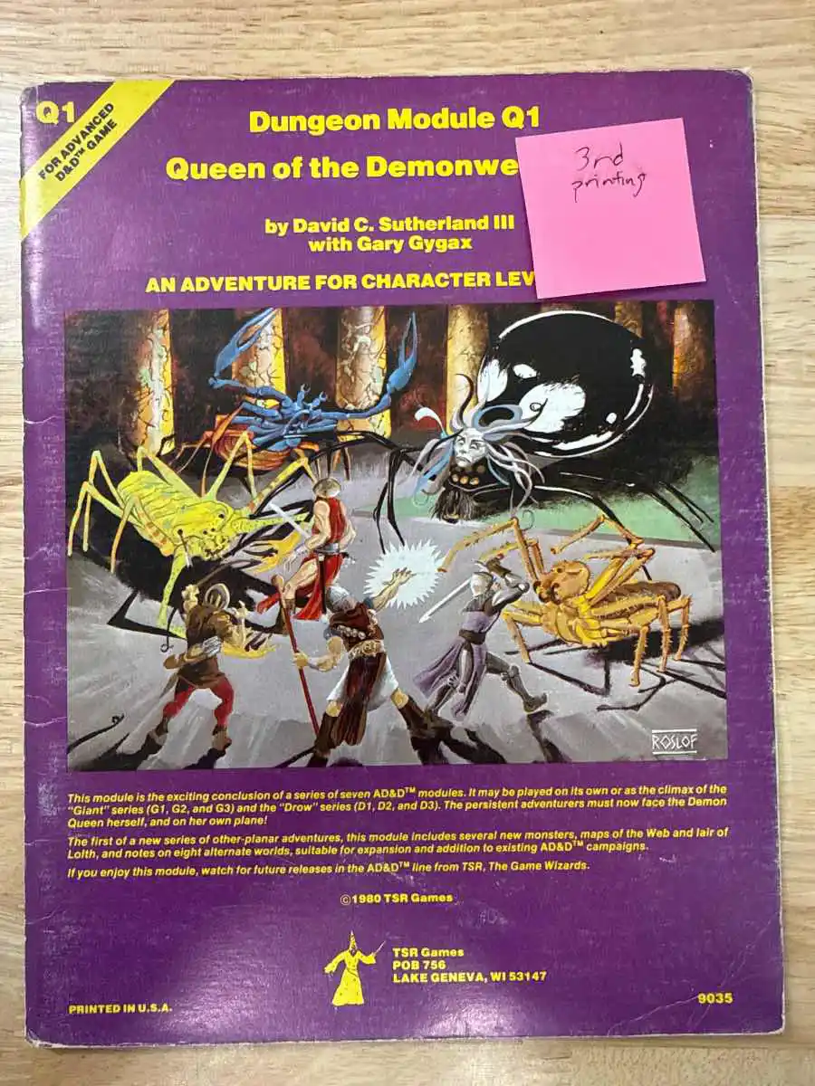 Queen of the Demonweb Pits Q1