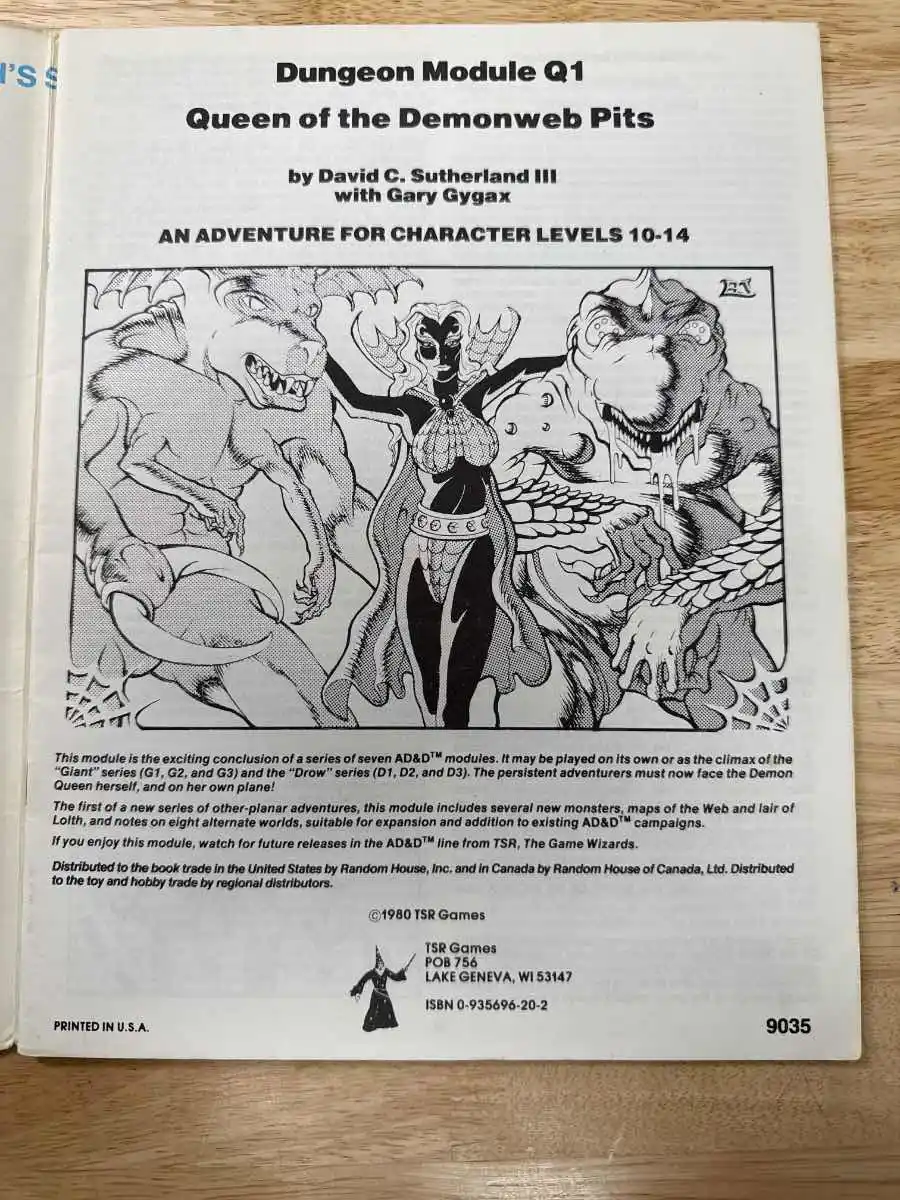 Queen of the Demonweb Pits Q1