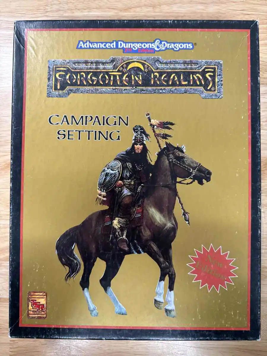 Forgotten Realms AD&D 2E 1st printing