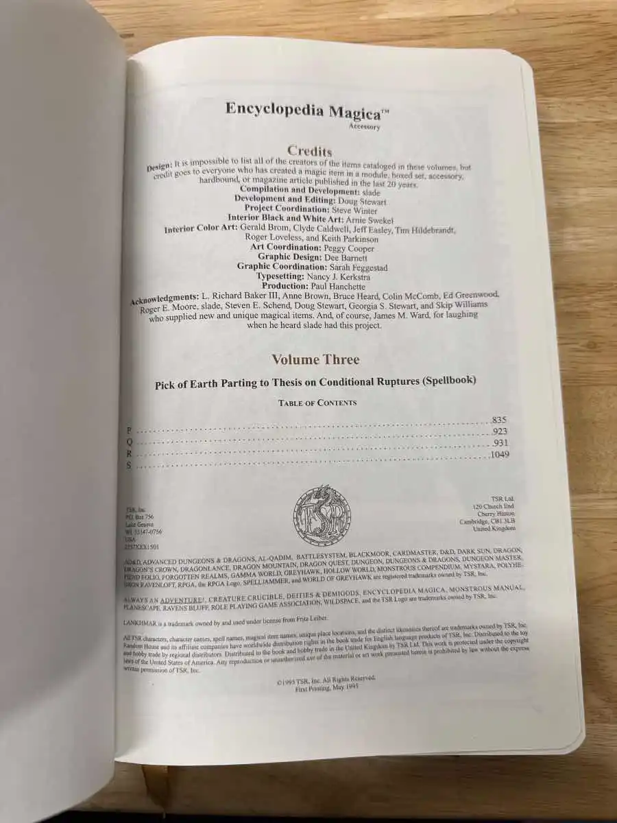 Encyclopedia Magica Volume 3