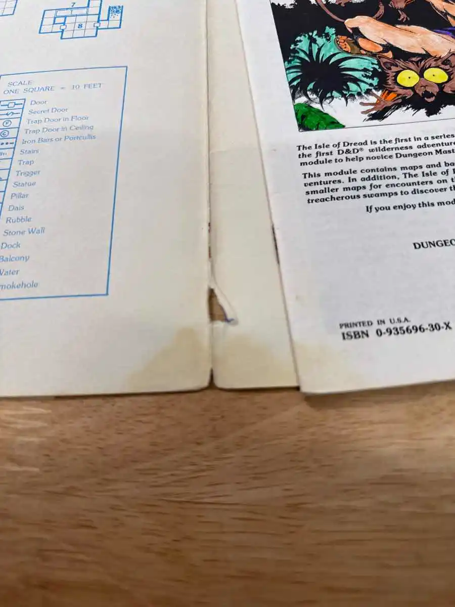 The Isle of Dread X1 first printing