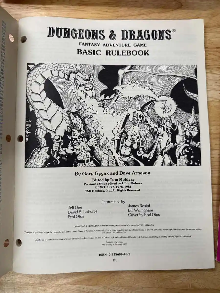 Dungeons & Dragons BASIC SET (Moldvay)