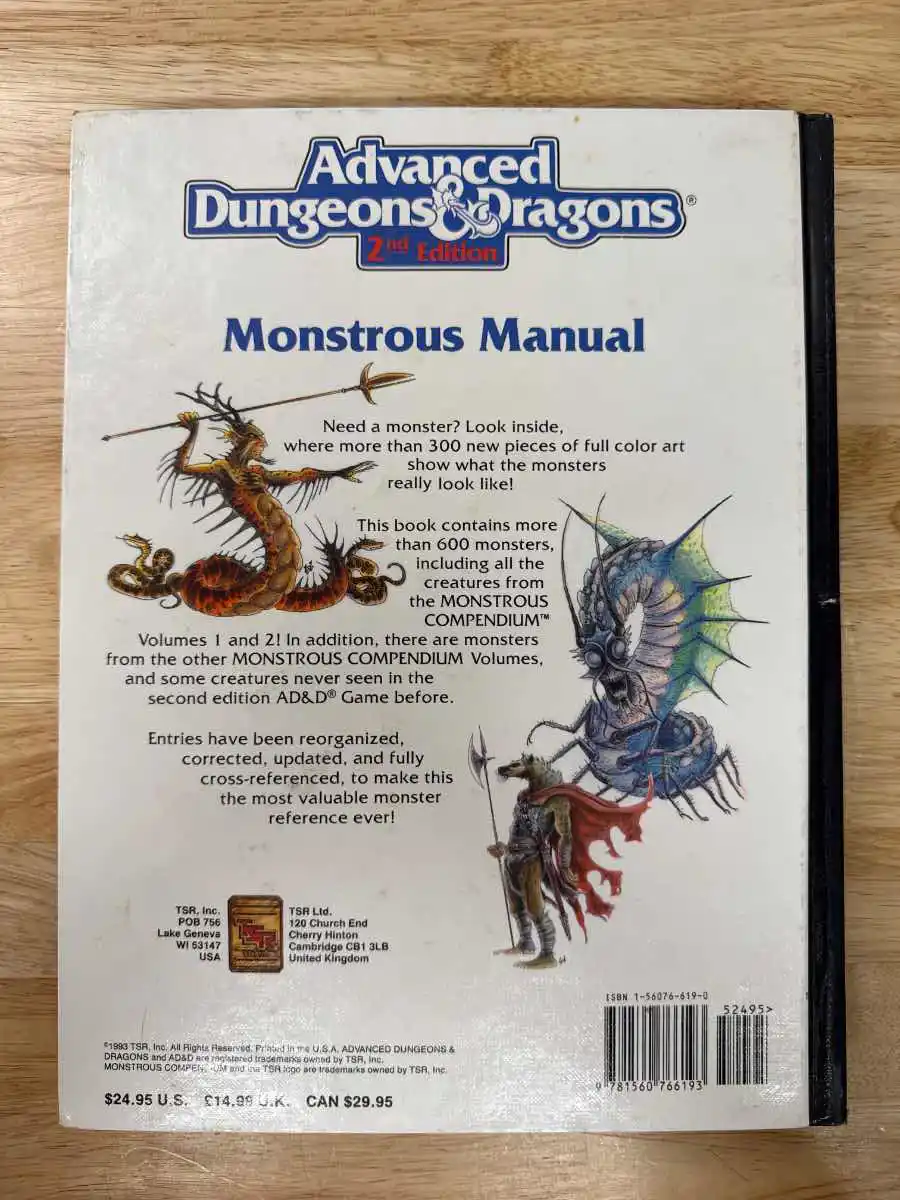 Monstrous Manual (white cover)