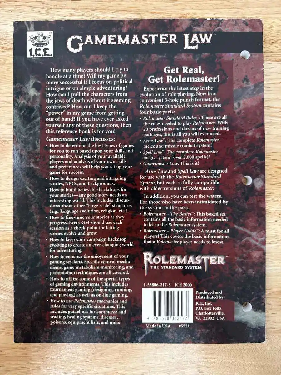 Gamemaster Law