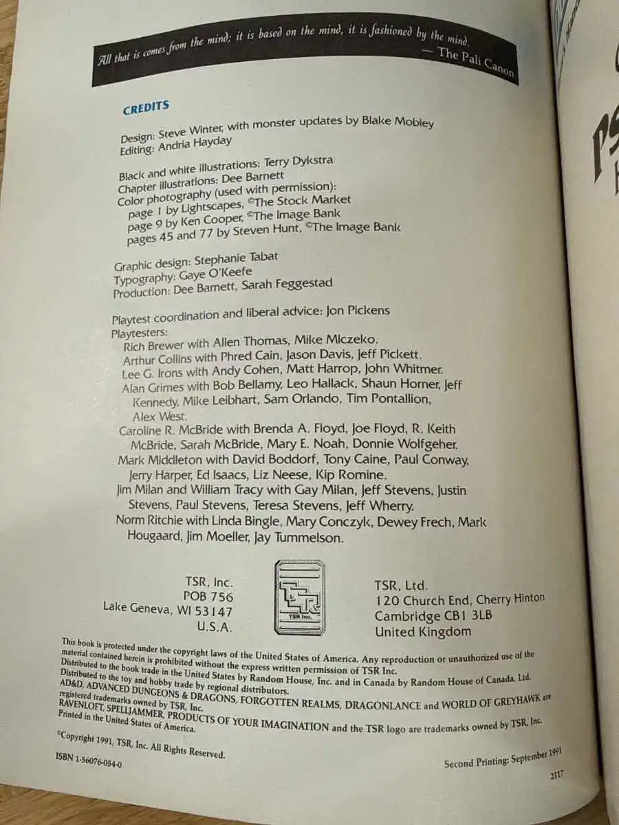 The Complete Psionics Handbook 