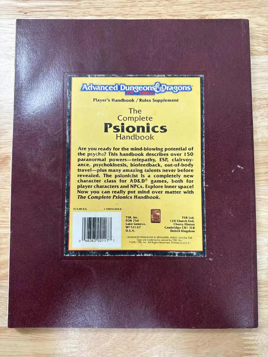 The Complete Psionics Handbook 