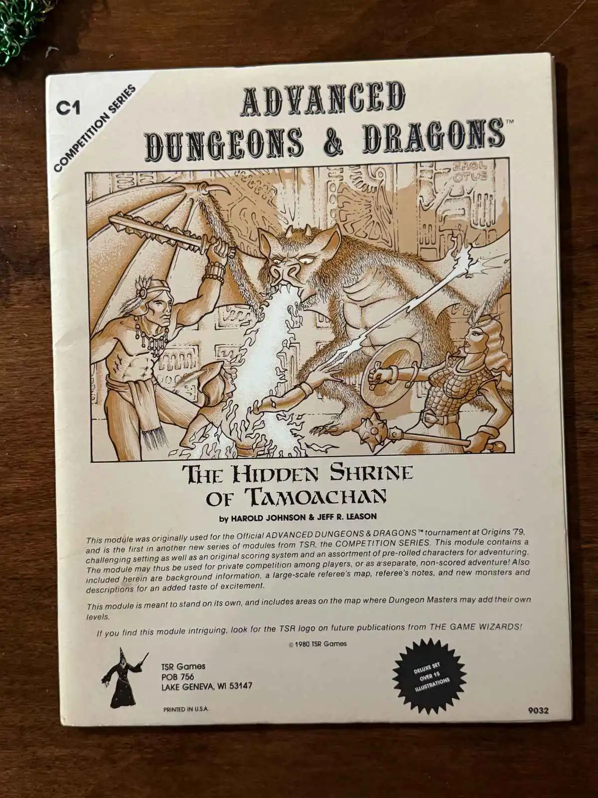 #25 AD&D C1 Hidden Shrine of Tamoachan - Mono | 2nd Print