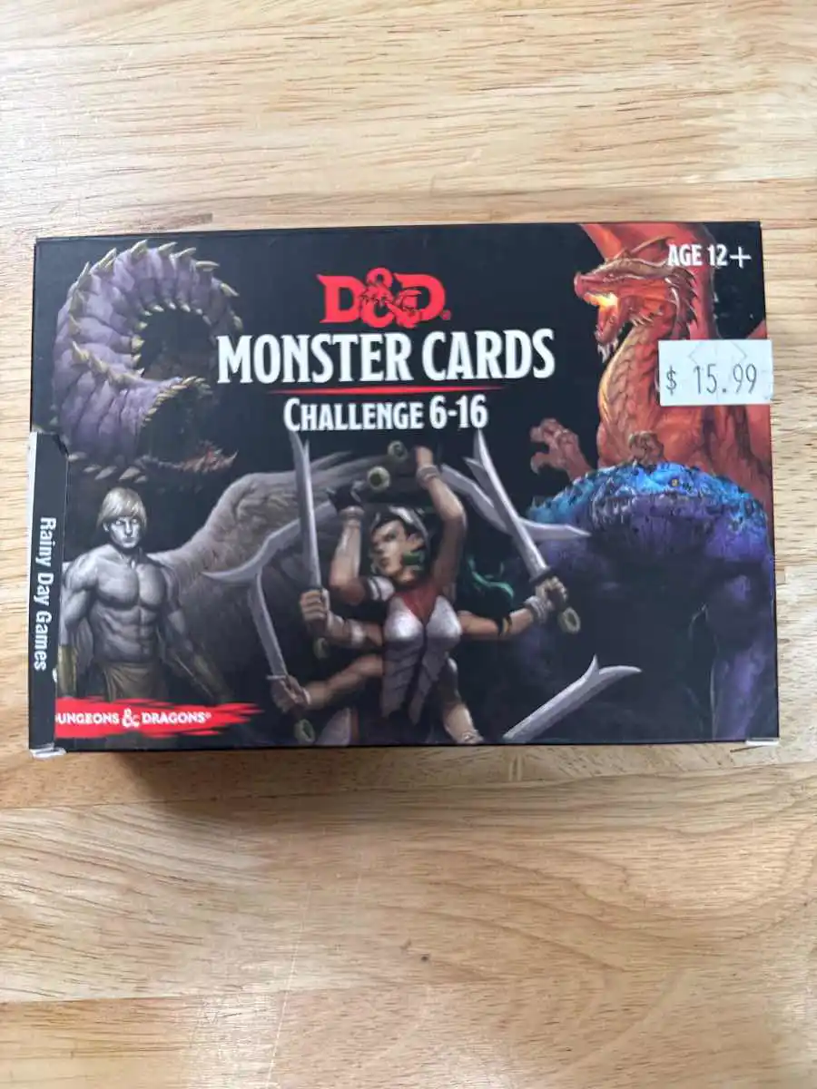 D&D Monster Cards, Challenge 6-16