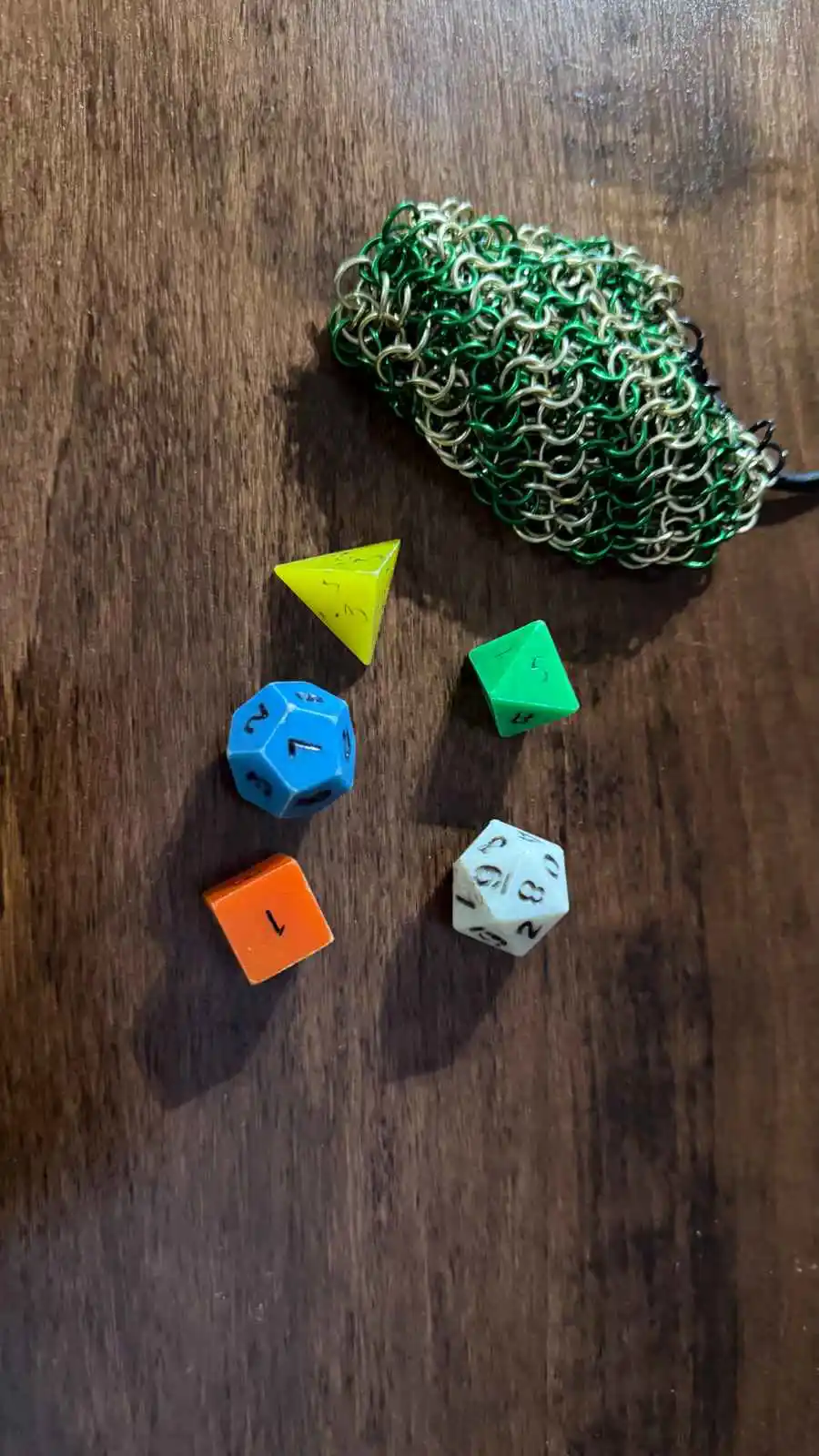 #16 Dice: D&D Holmes dice set (d4, d6, d8, d12, d20)