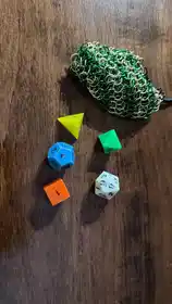 #16 Dice: D&D Holmes dice set (d4, d6, d8, d12, d20)