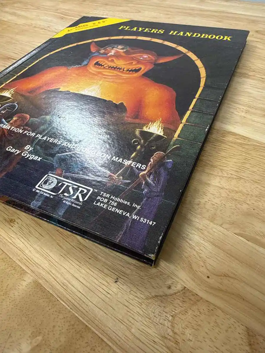 AD&D 1E PLAYERS HANDBOOK 6th Printing