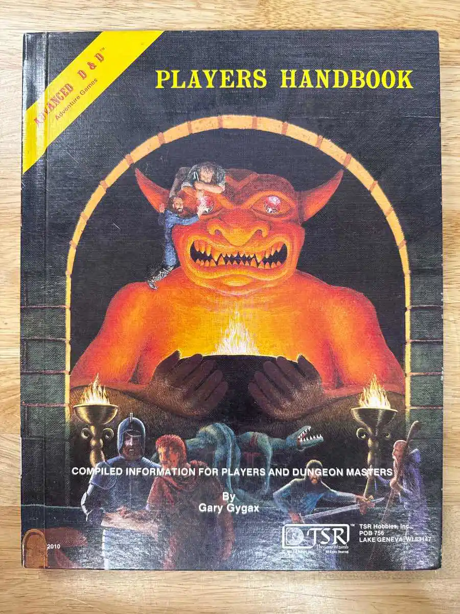 AD&D 1E PLAYERS HANDBOOK 6th Printing