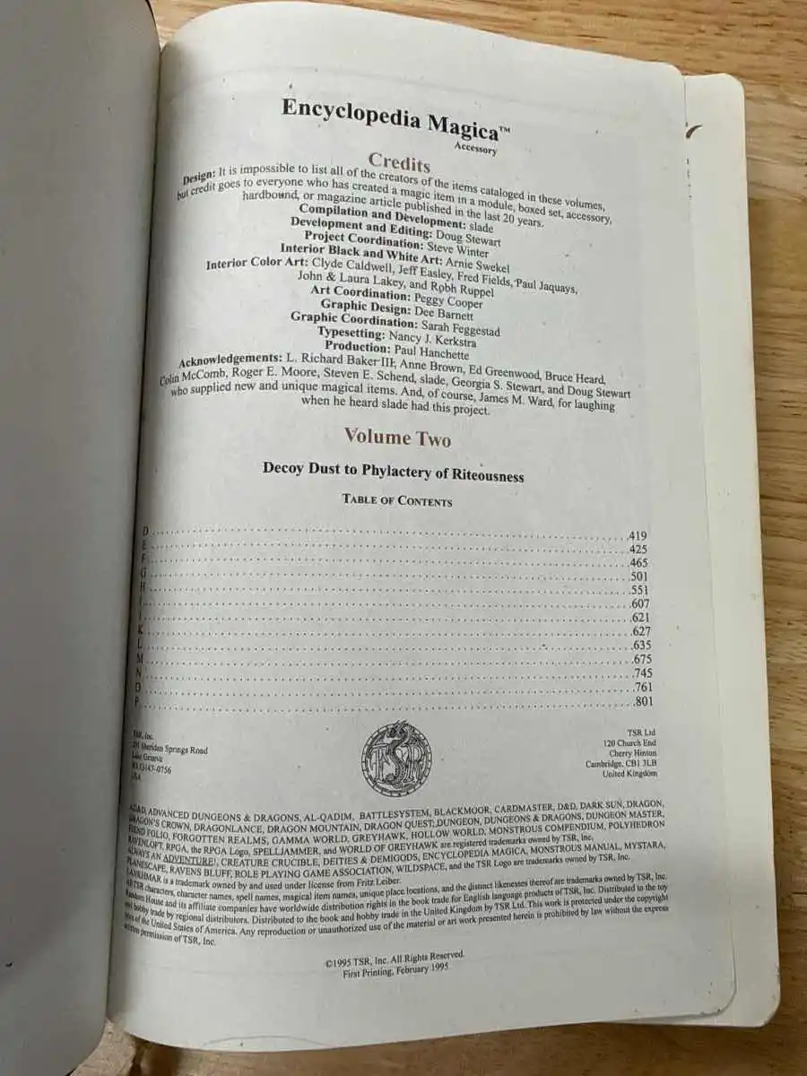 Encyclopedia Magica Volume 2
