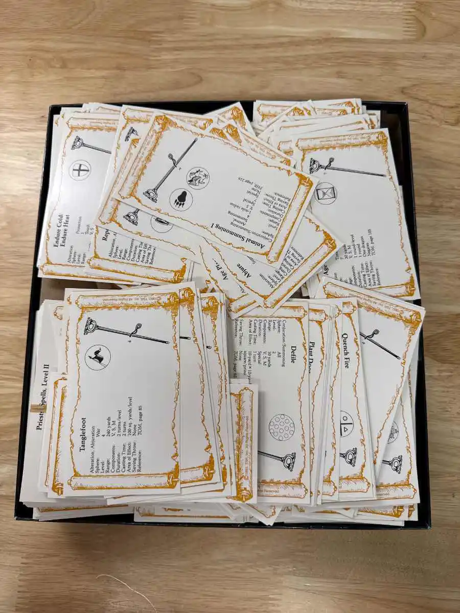 Deck of Priest Spells