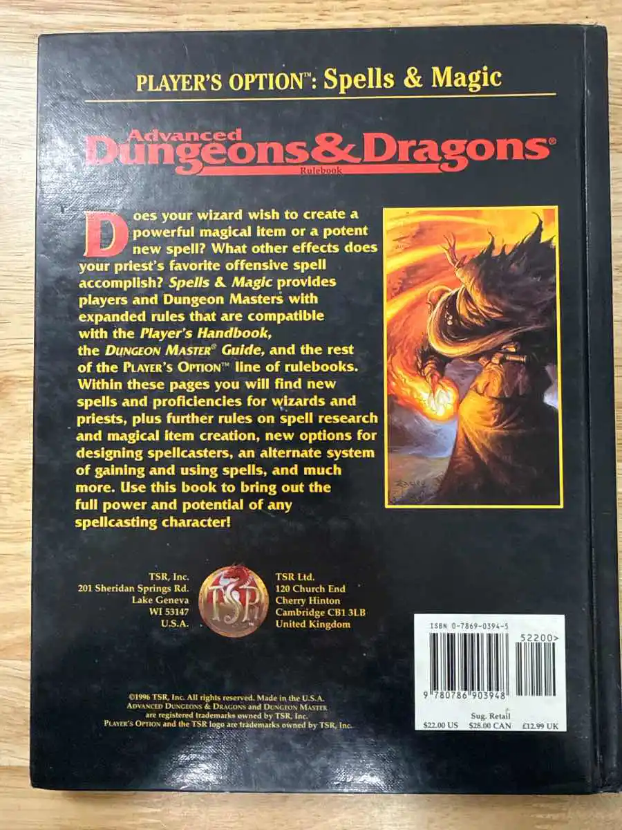 PLAYER’S OPTION: Spells & Magic