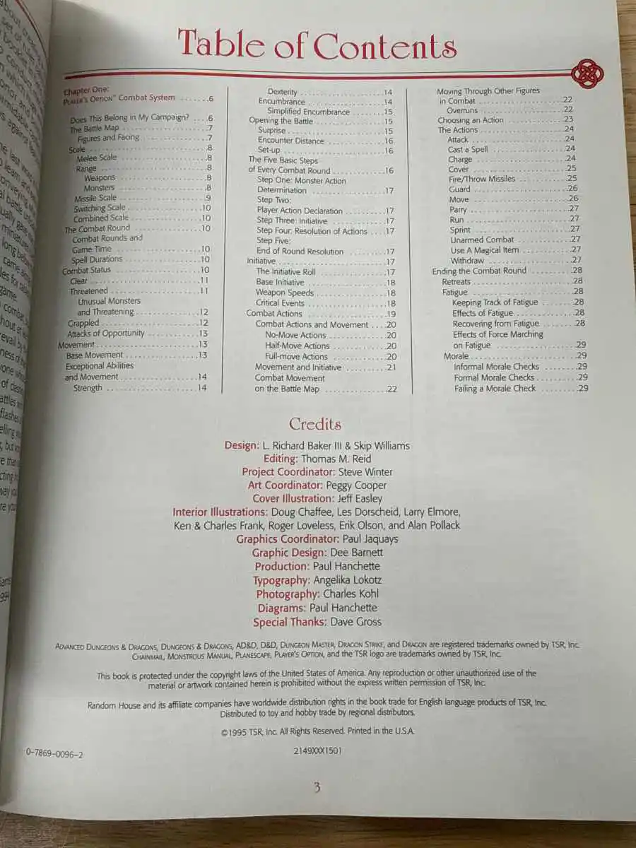 PLAYER’S OPTION: Combat and Tactics (soft cover)