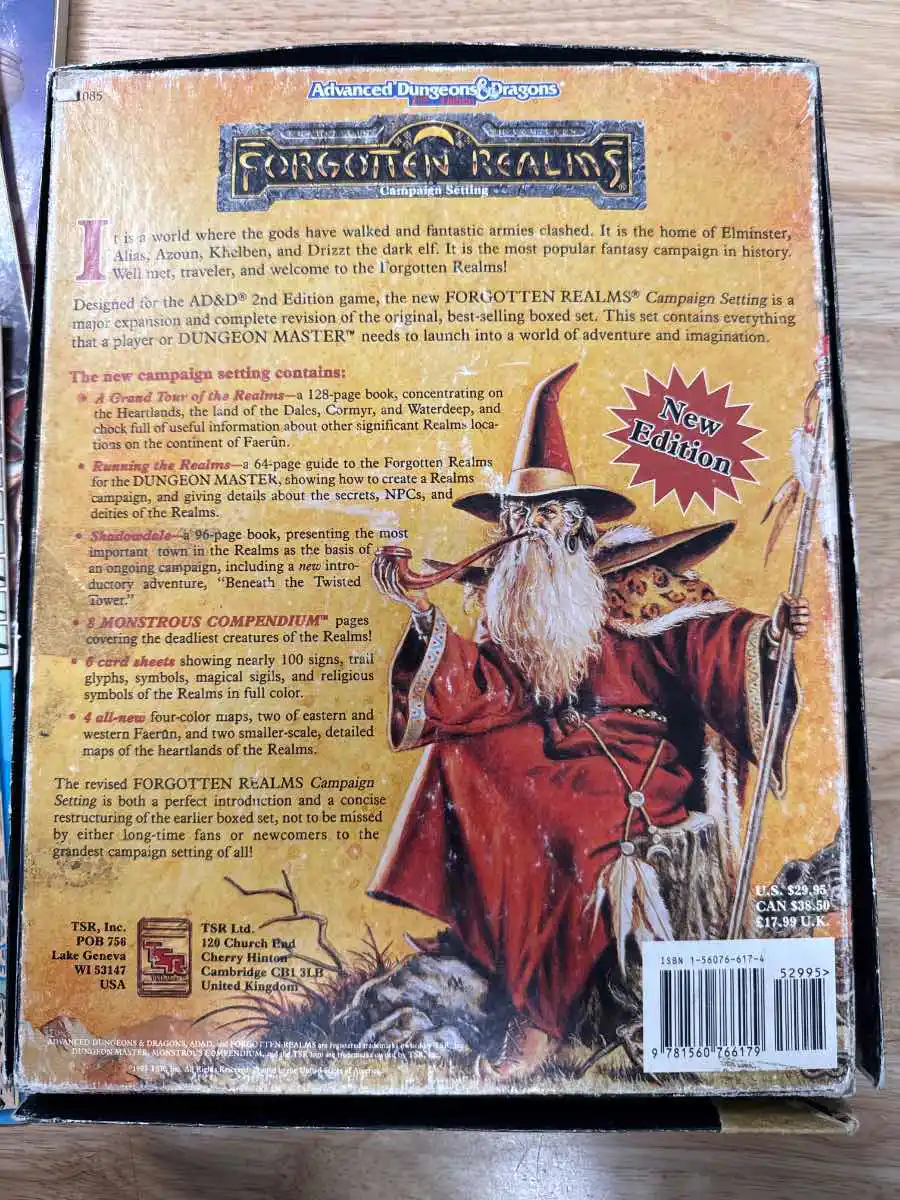 Forgotten Realms 1st printing