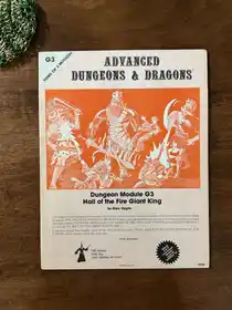 #31 AD&D G3 Hall of the Fire Giant King - Mono | 2nd