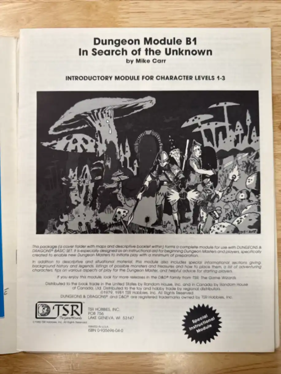 In Search of the Unknown B1 Second Printing