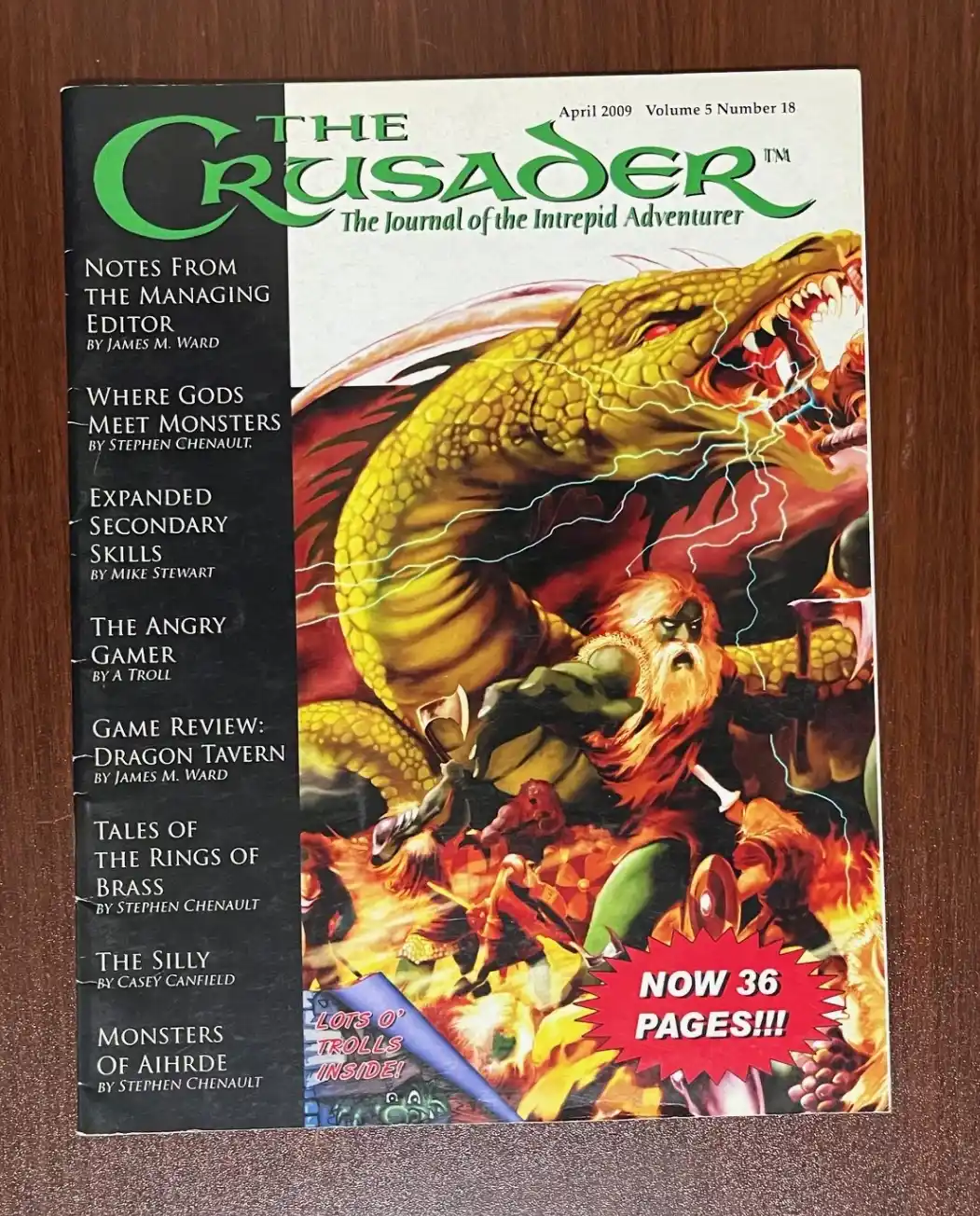 The Crusader - Journal For The Intrepid Adventurer, April 2009, Volume 5, #18