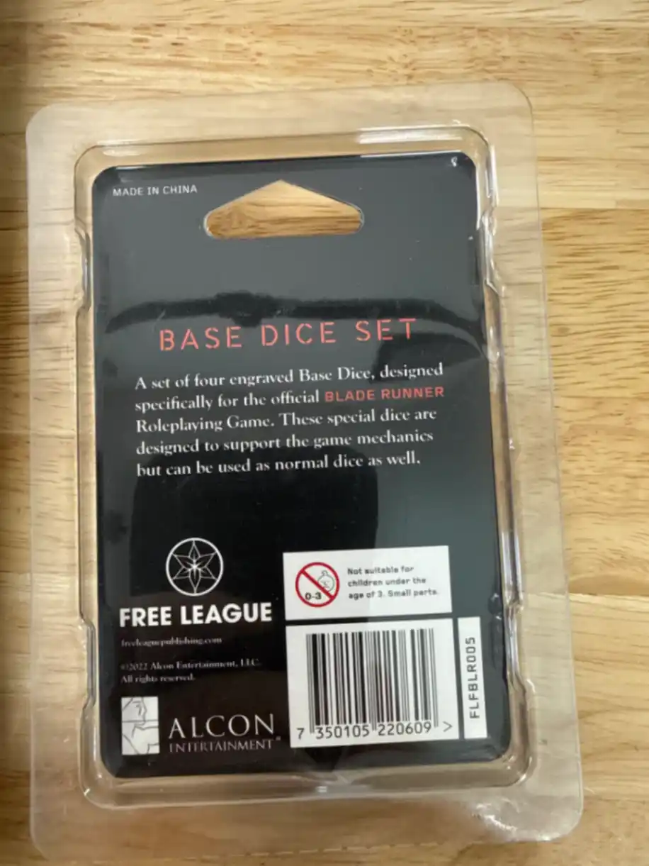 Blade Runner Limited Release Leather plus dice