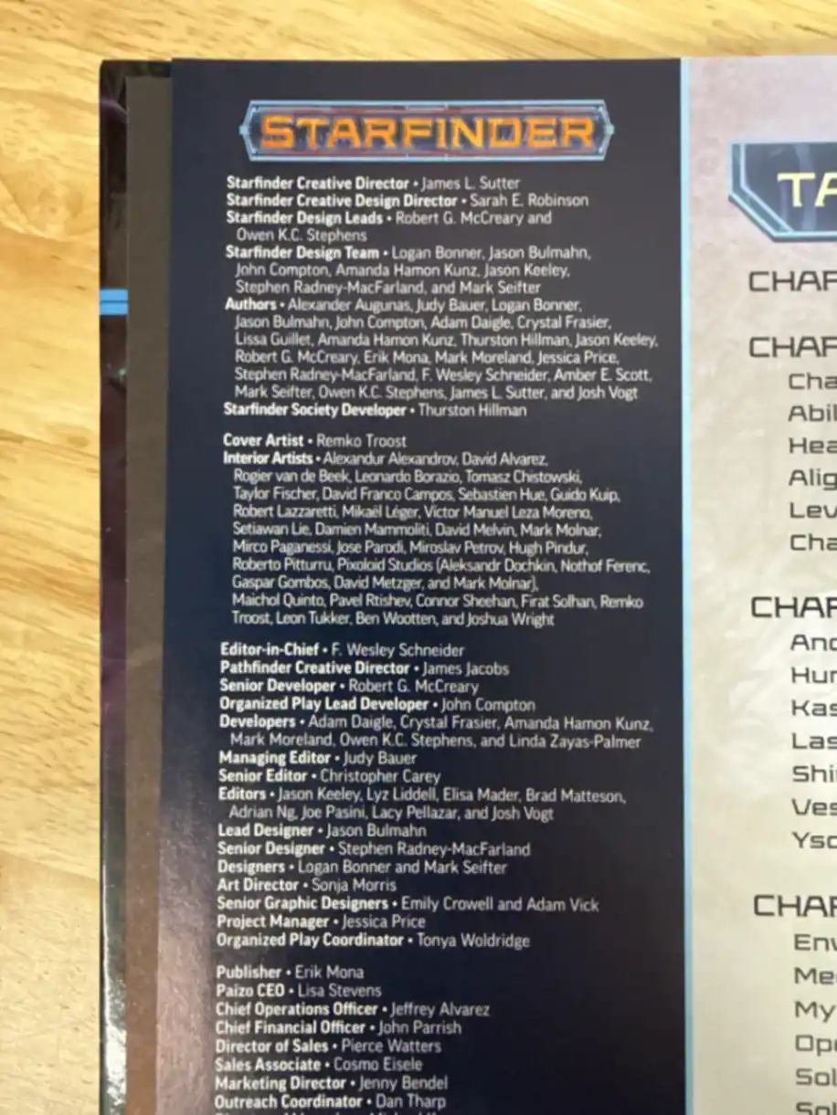Starfinder Core Rulebook