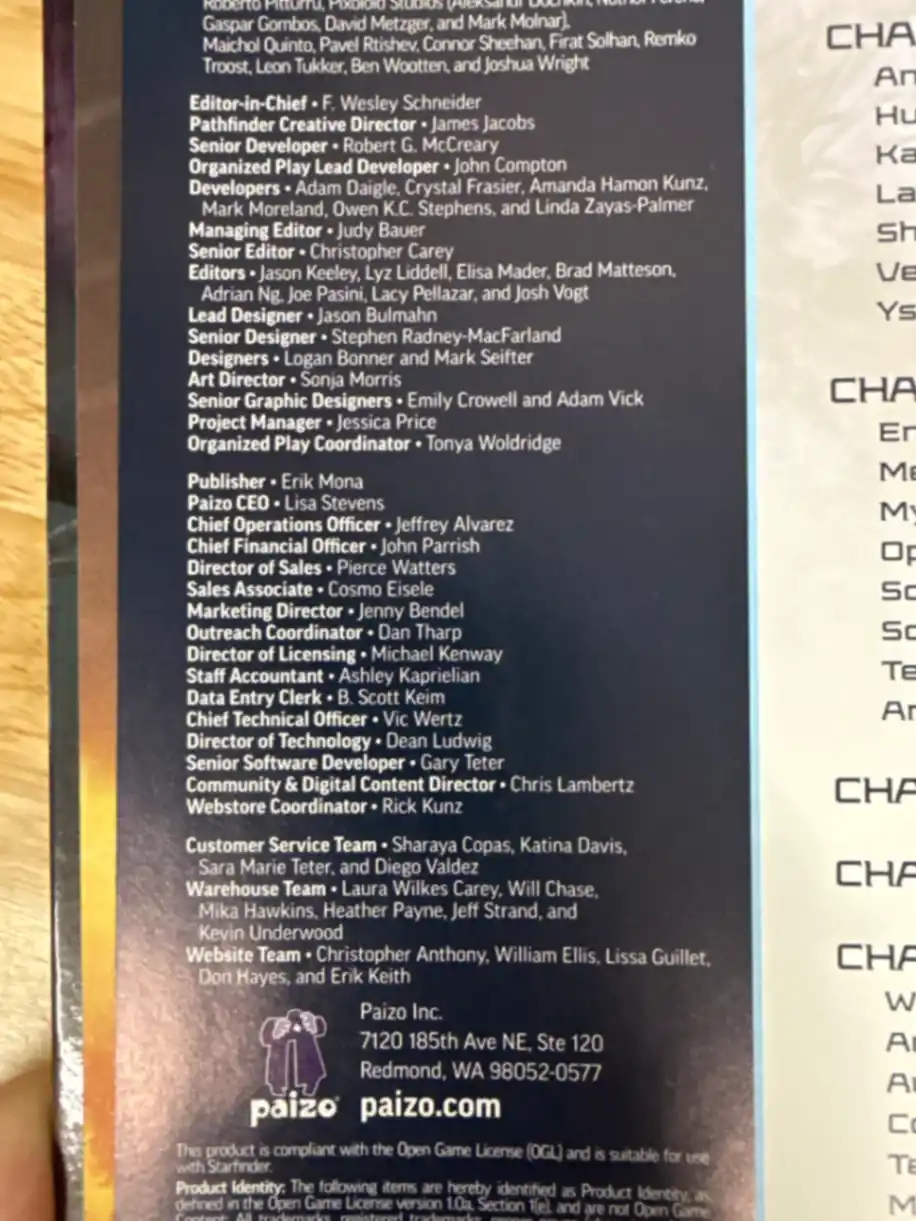 Starfinder Core Rulebook