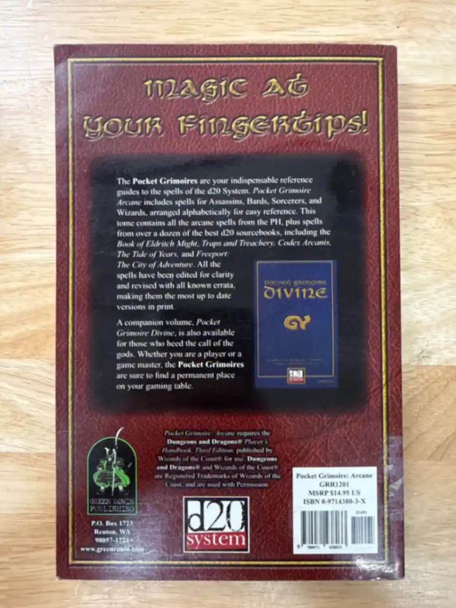 Pocket Grimoire: Arcane