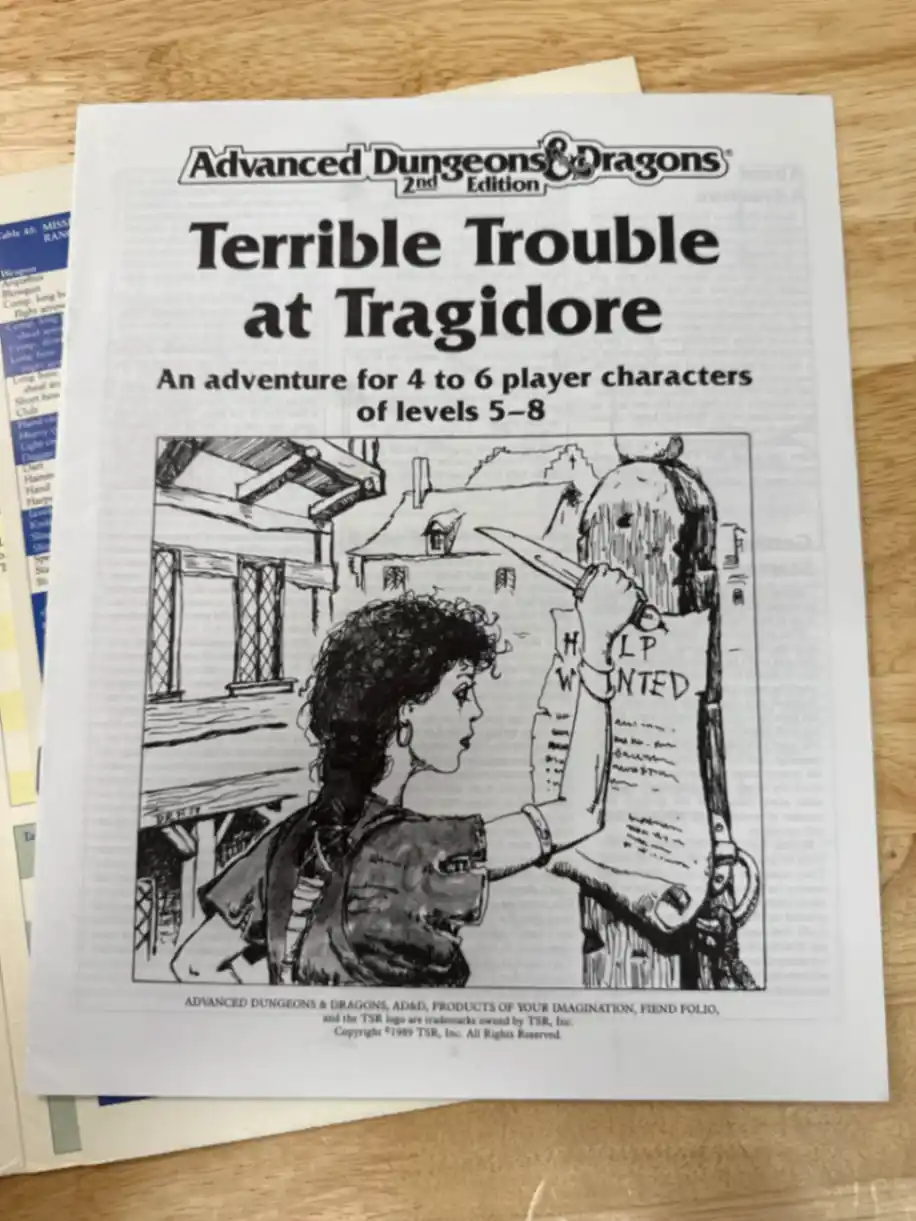 Dungeon Master Screen AD&D 2E