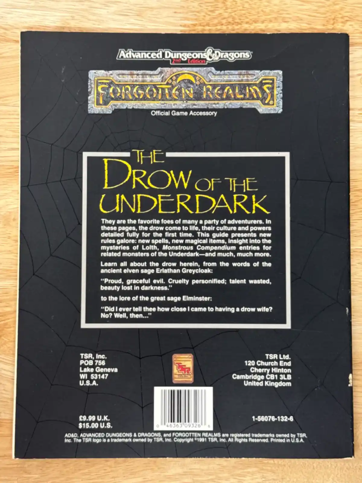 Forgotten Realms The Drow of the Underdark